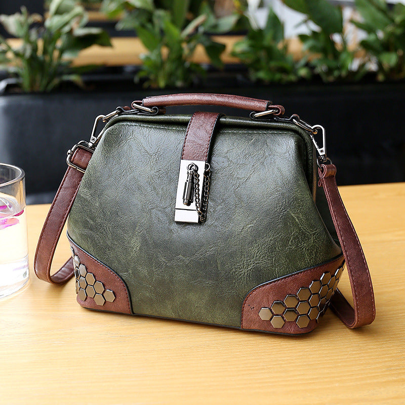 š„Vendita limitataļøāš„Borsa a tracolla da donna in pelle vintage, elegante e intramontabile!