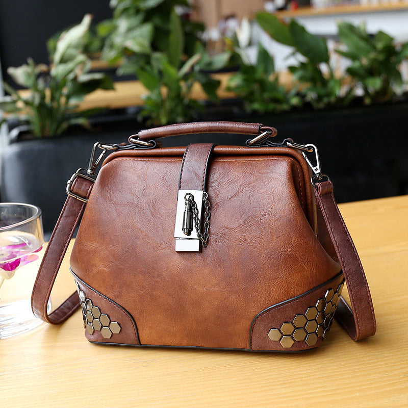 š„Vendita limitataļøāš„Borsa a tracolla da donna in pelle vintage, elegante e intramontabile!
