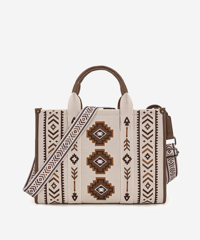 🔥Vendita limitata️🔥 Aztec Retro Arrows Dual Sided Print Wide Tote