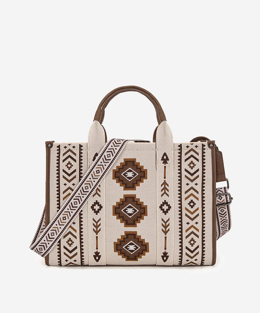 š„Vendita limitataļøāš„ Aztec Retro Arrows Dual Sided Print Wide Tote