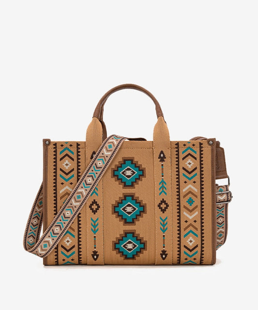 š„Vendita limitataļøāš„ Aztec Retro Arrows Dual Sided Print Wide Tote