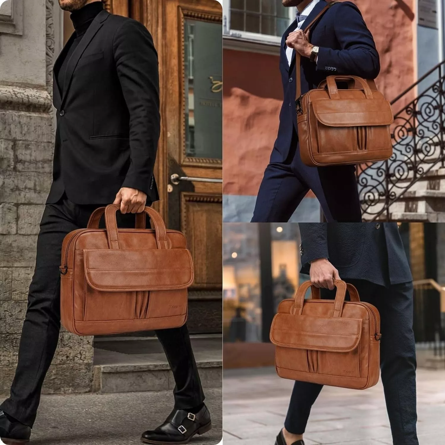 🔥Vendita limitata️🔥 Cartella da uomo in pelle per lavoro Satchel