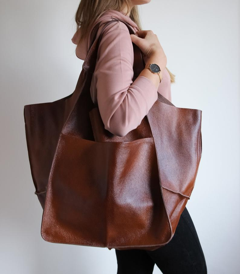 🔥Vendita limitata️🔥Borsa in pelle di grande capacità