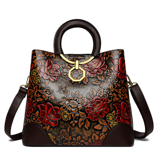 š„Vendita limitataļøāš„Borsa a tracolla versatile ed elegante con motivo in rilievo